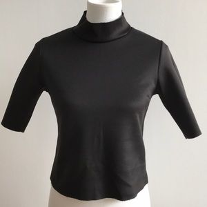 Zara Black Short Sleeve Top - Size Small